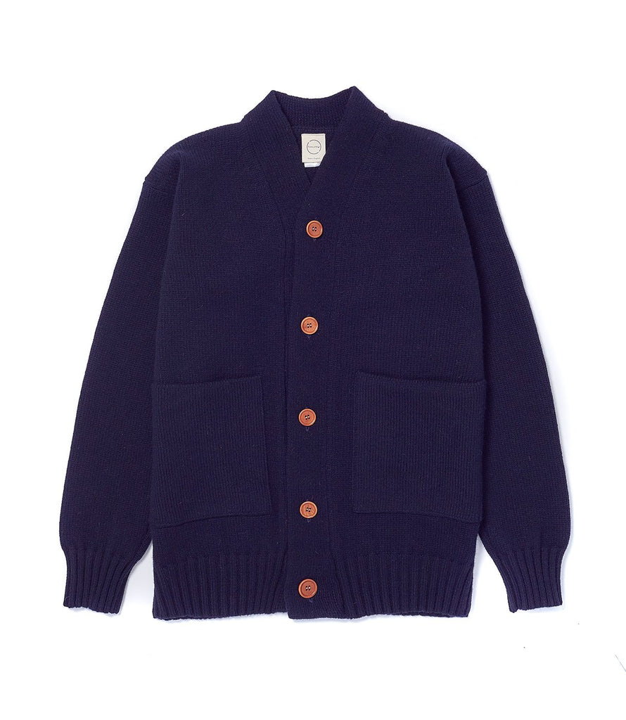 Dark Navy Cardigan 3 Ply