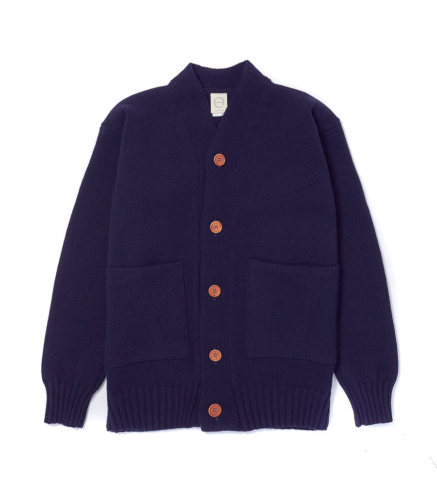 Dark Navy Cardigan 3 Ply