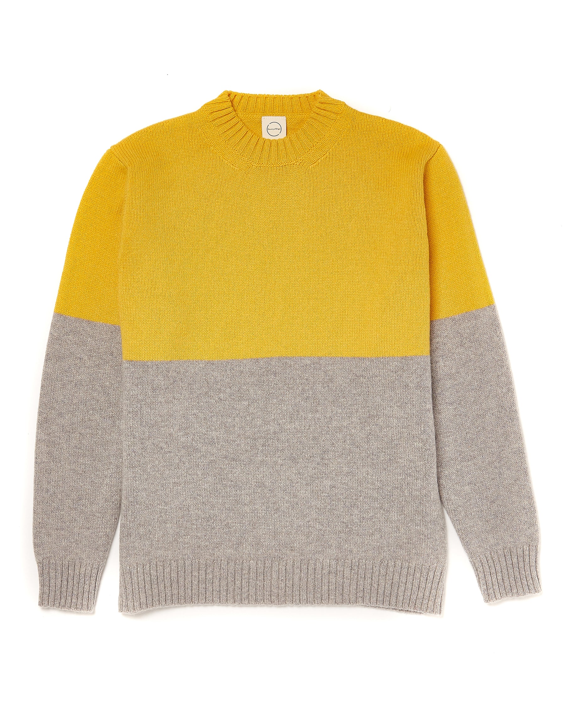 Yellow & Grey Sweater