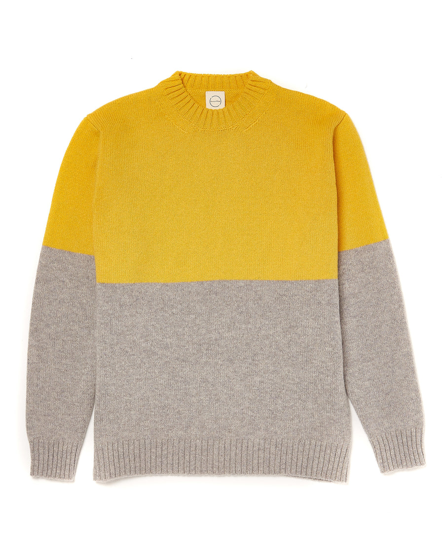 Yellow & Grey Sweater