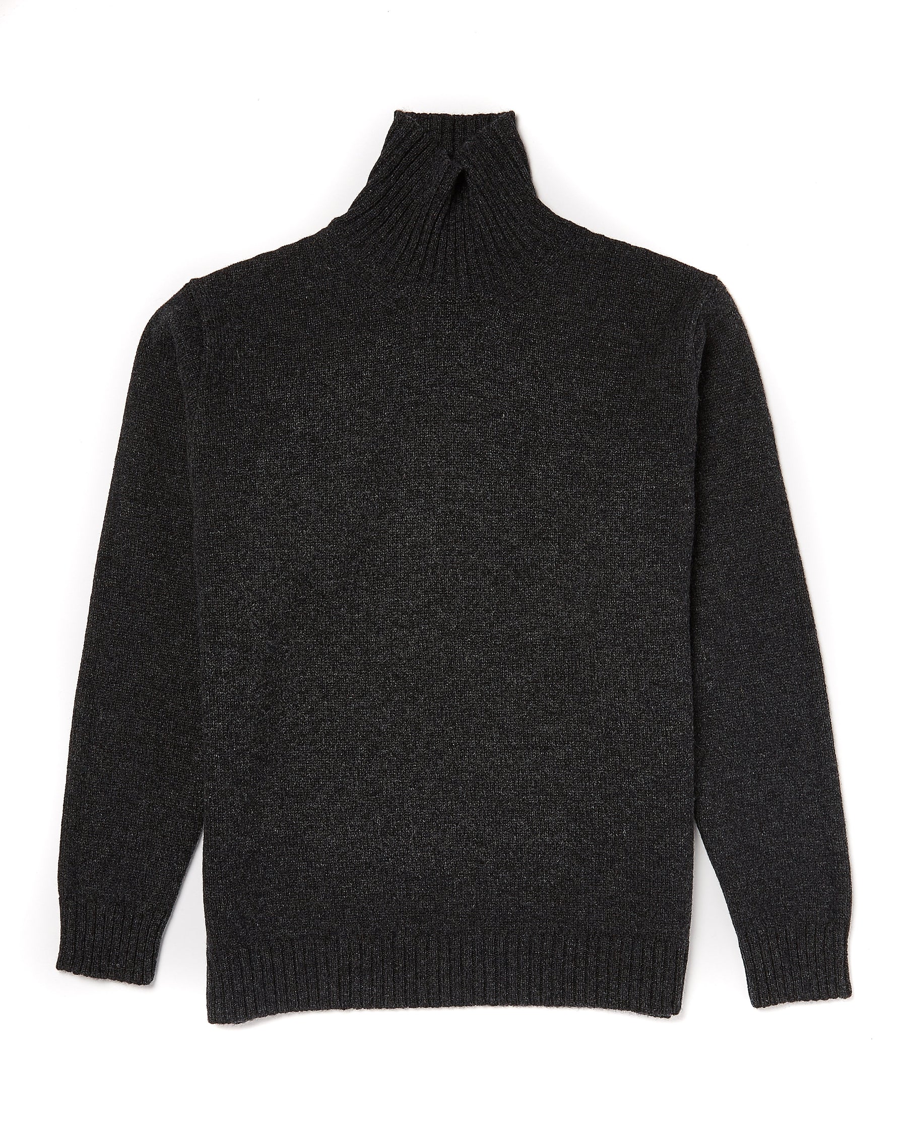 Black Long Neck Sweater
