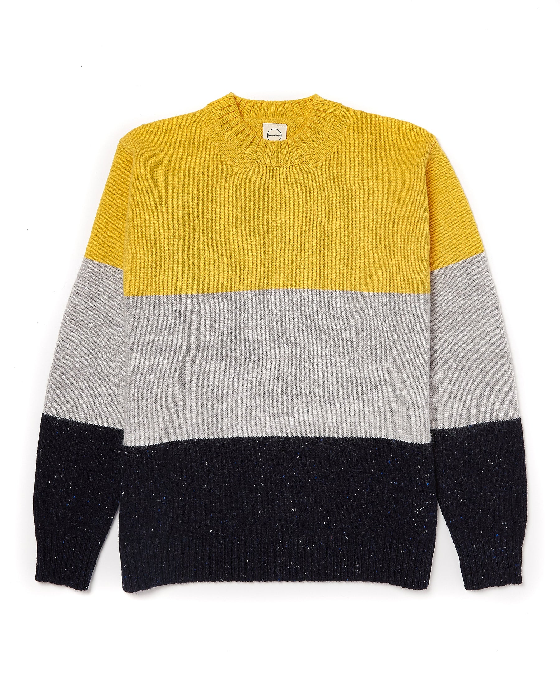 Yellow, Grey & Black Sweater