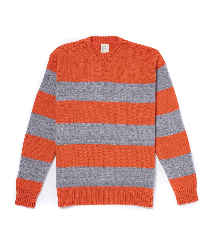 Orange/Grey Fleece Stripe