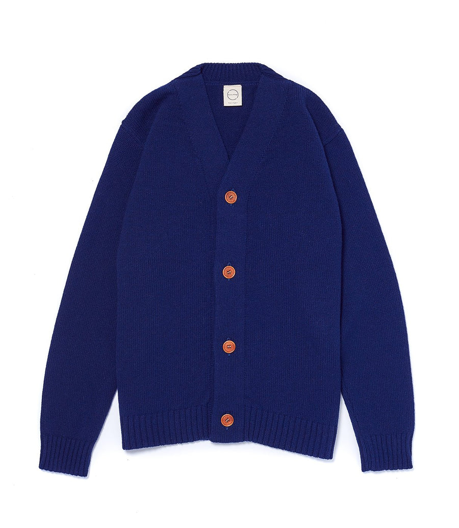 Navy Cardigan 2 Ply
