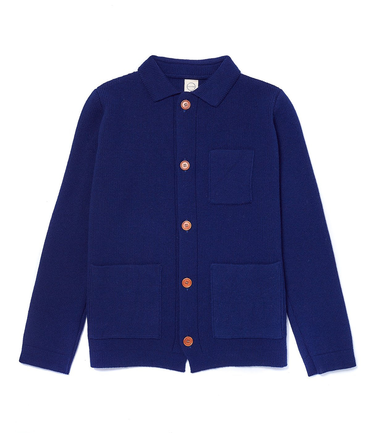 Navy Knitted Chore Jacket