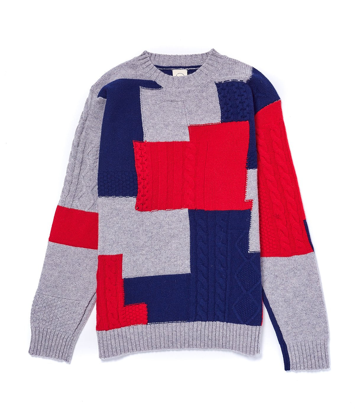 Red Cableknit Boro' Boro'