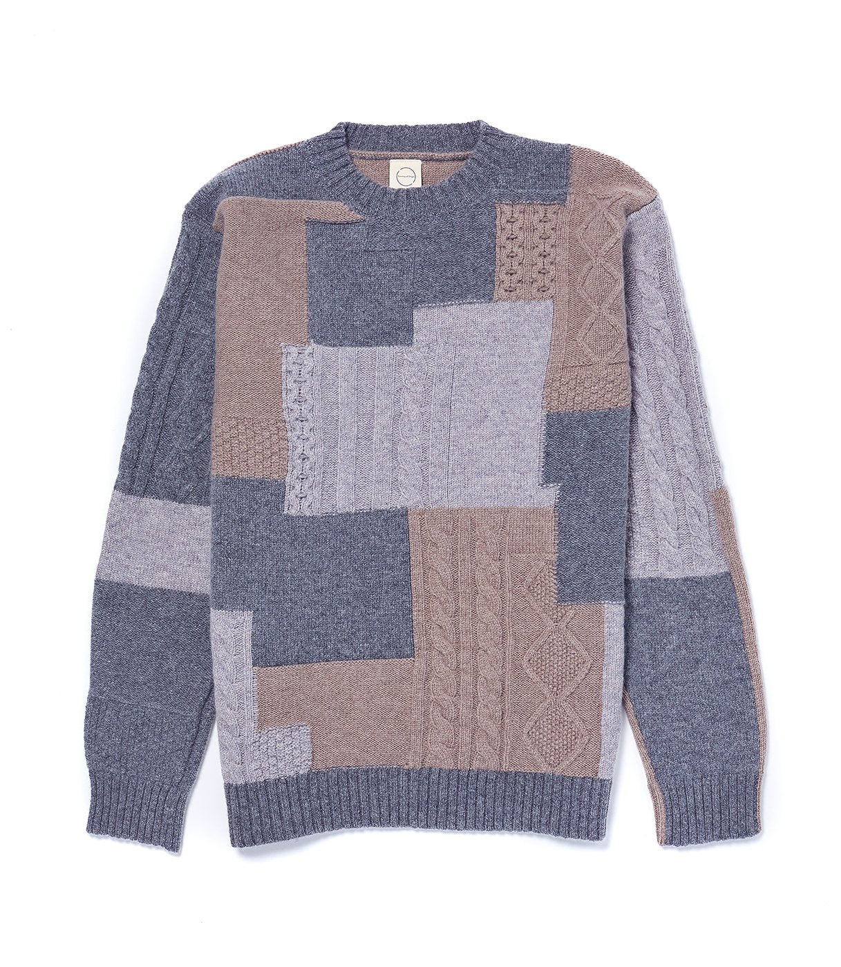 Grey Cableknit Boro' Boro'