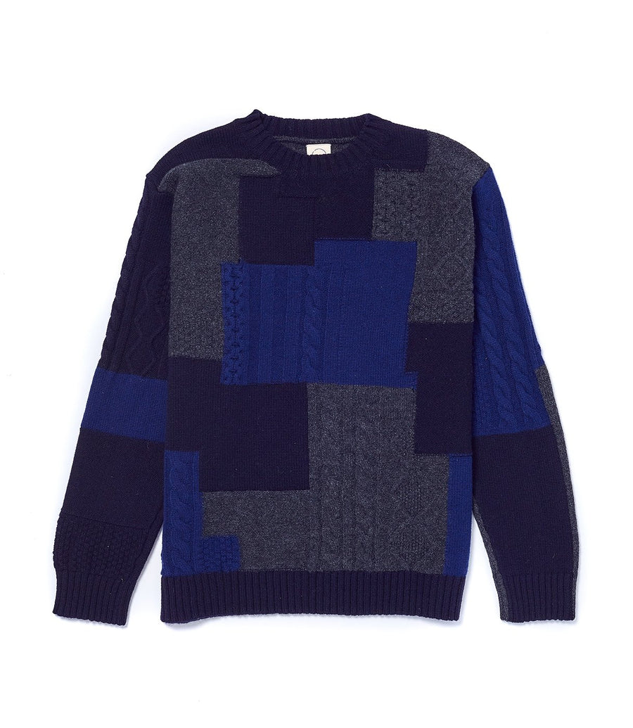 Navy Cableknit Boro' Boro'