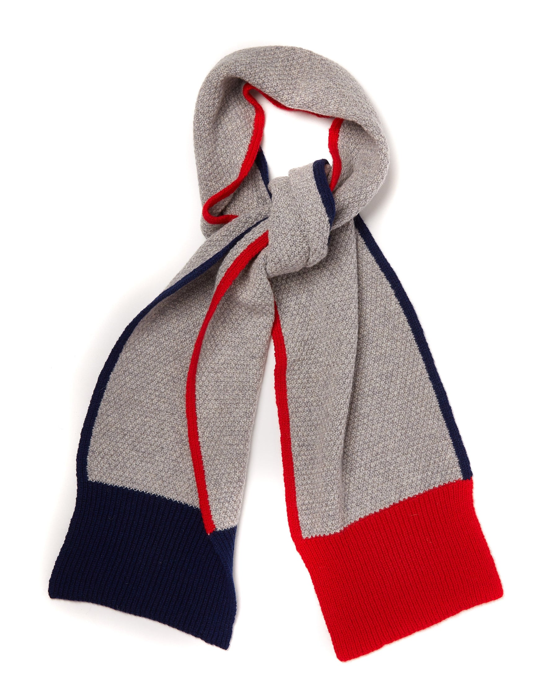 Light Grey Honeycomb Scarf