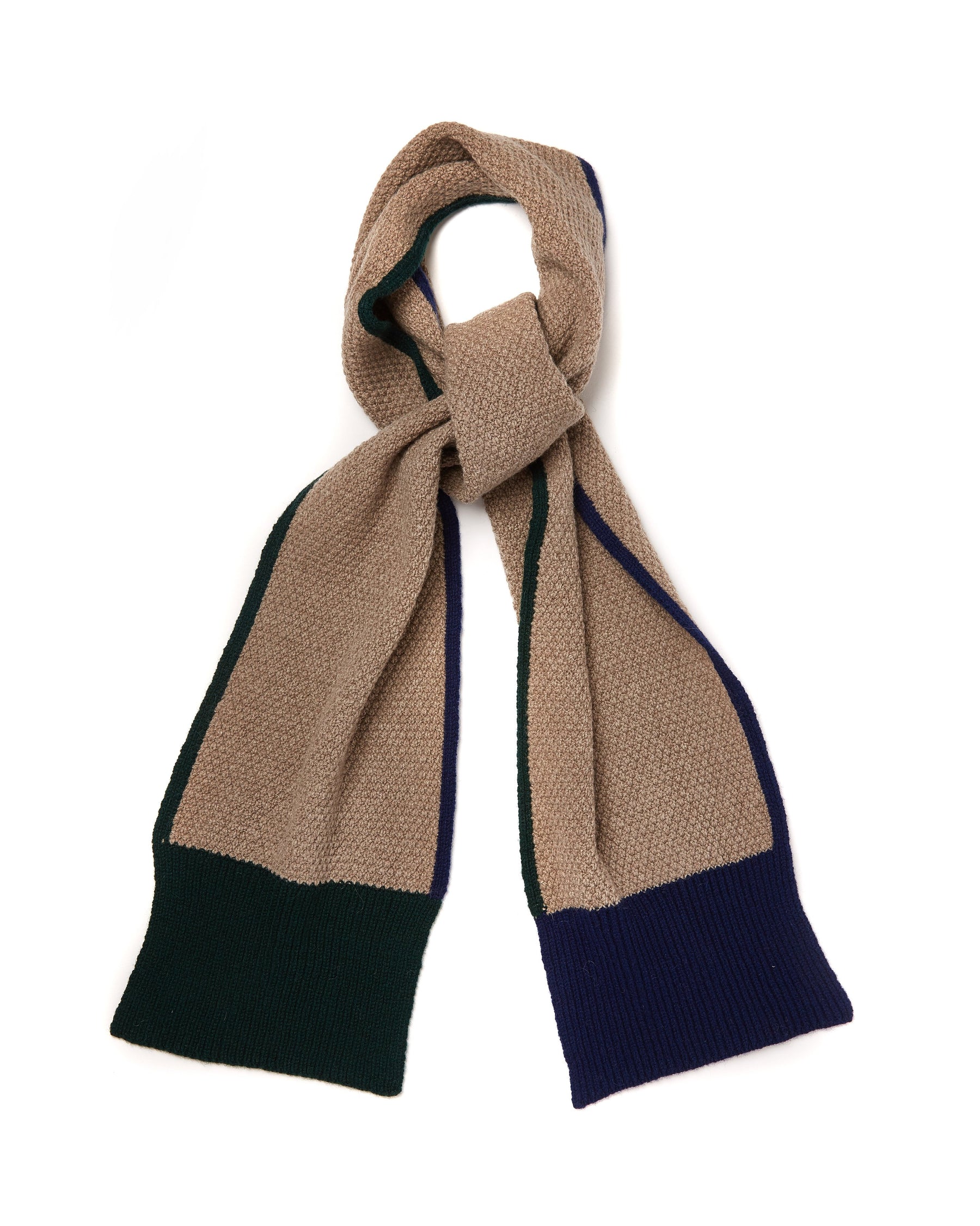 Oatmeal Honeycomb Scarf