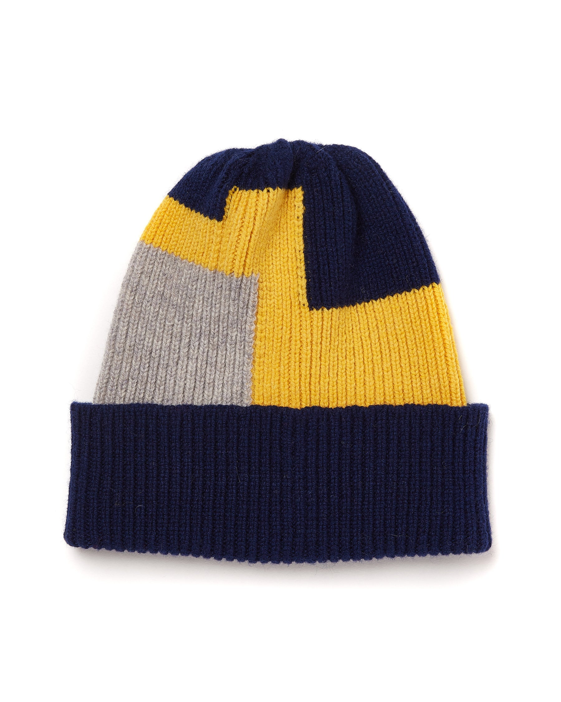 Yellow, Black & Grey Asymmetric Hat